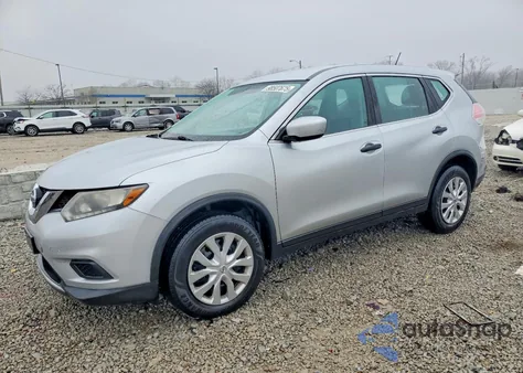 2016 Nissan Rogue S из США, поврежденный, VIN KNMAT2MV7GP667890